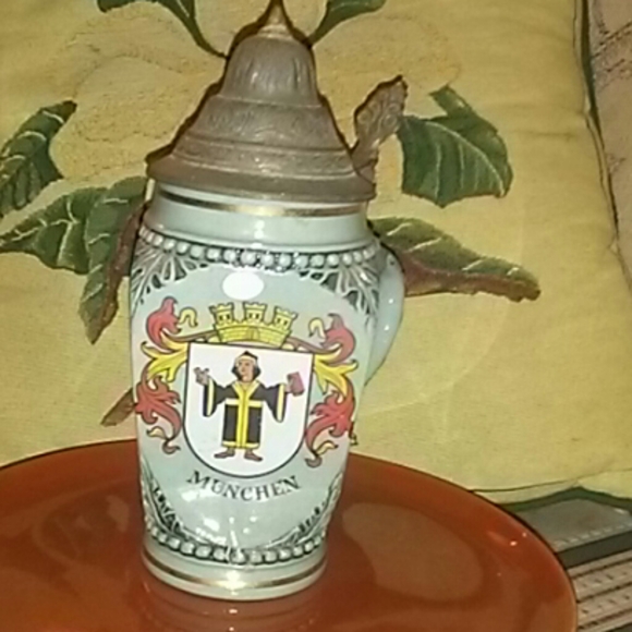 West Germany original Blue Beer Stein - Picture 4 of 8